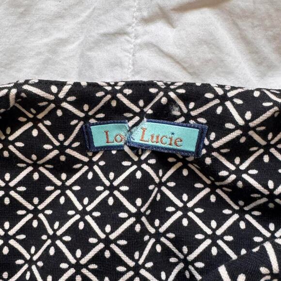 Louie et Lucie Sleeveless funky pattern midi shift dress sz med geometric - Picture 4 of 8